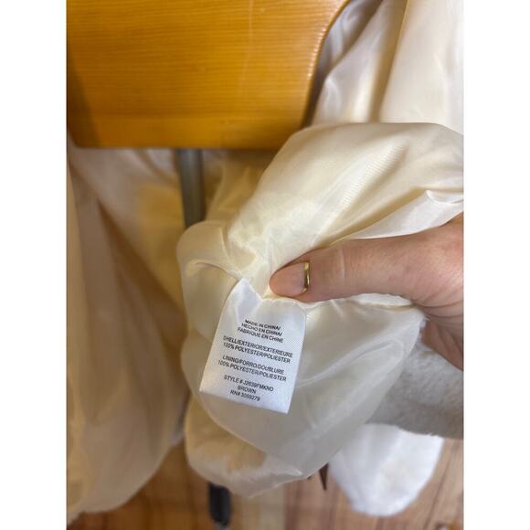 Thread & Supply Faux Fur Jacket with Pockets Cream White Women's Size S - Picture 7 of 10